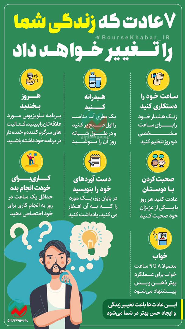 7عادتی که زندگی‌تان را ازاین رو به آن رو می‌کند